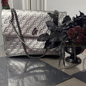 GLAM-AHOLIC Large Monogram Flap Bag